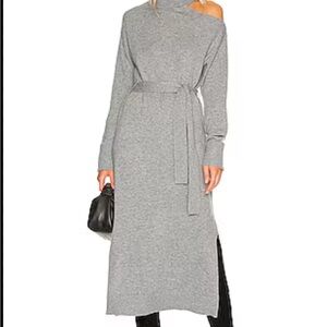 NWT Wool Raundi Turtleneck Cut-Out Midi Sweater Dress M Neiman Marcus $299